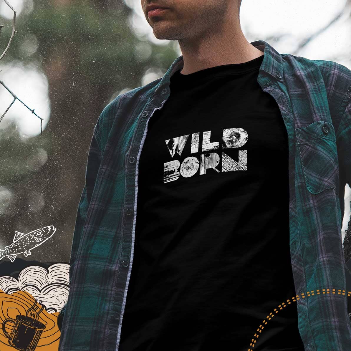 Milk x Whiskey® Mens Outdoor Adventure T-Shirts
