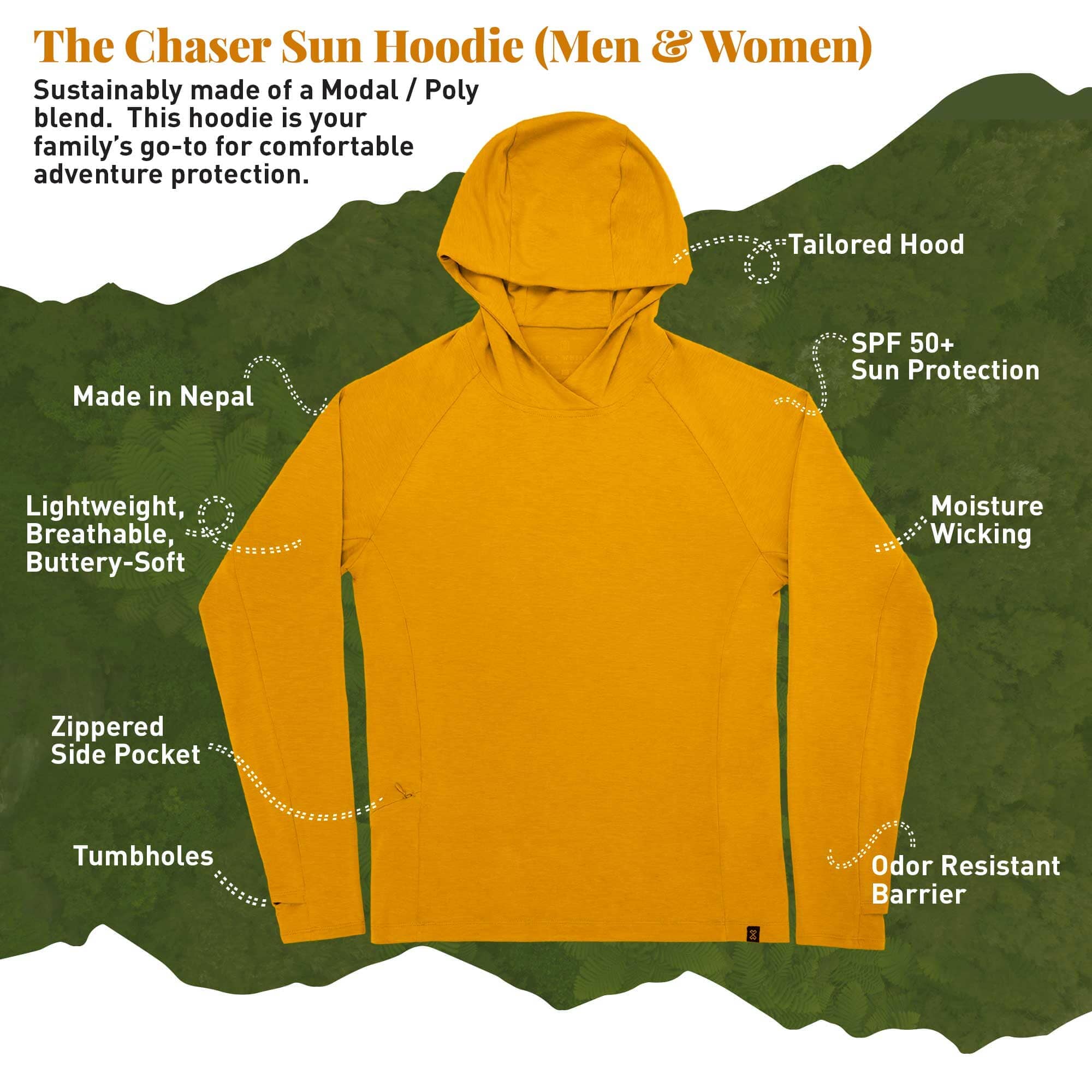 Men's Sun Hoodie: Stylish UPF 50+ Comfort for Adventures