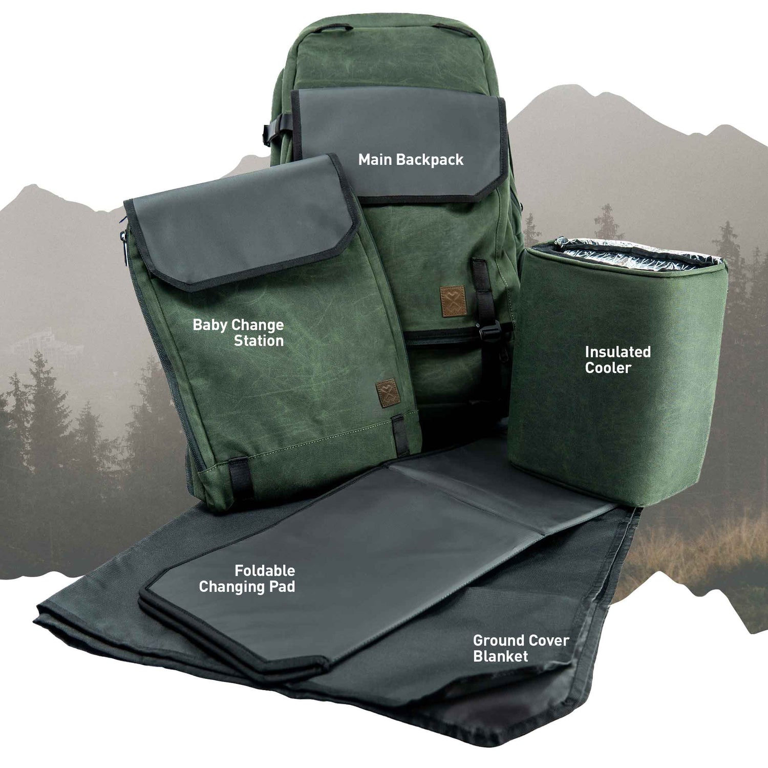 Adventure Proof Diaper Bag Diaper Bags Milk x Whiskey 