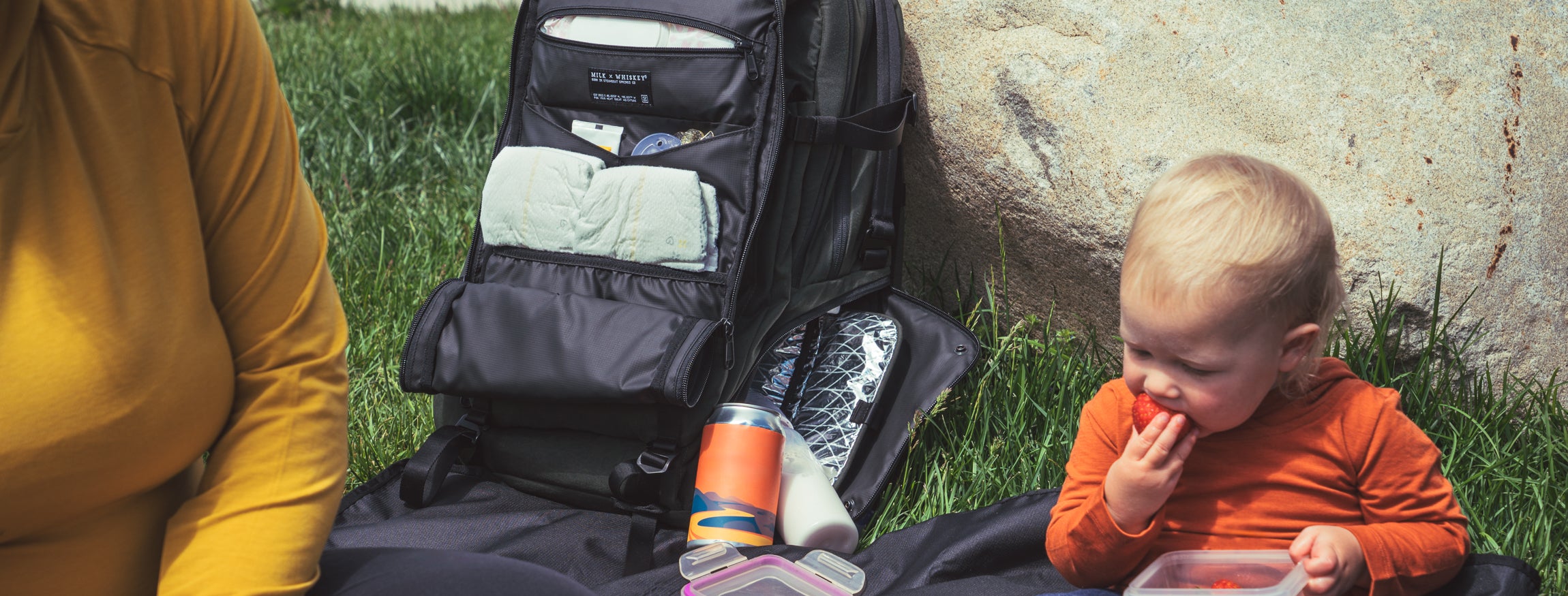 High quality diaper bag with cooler