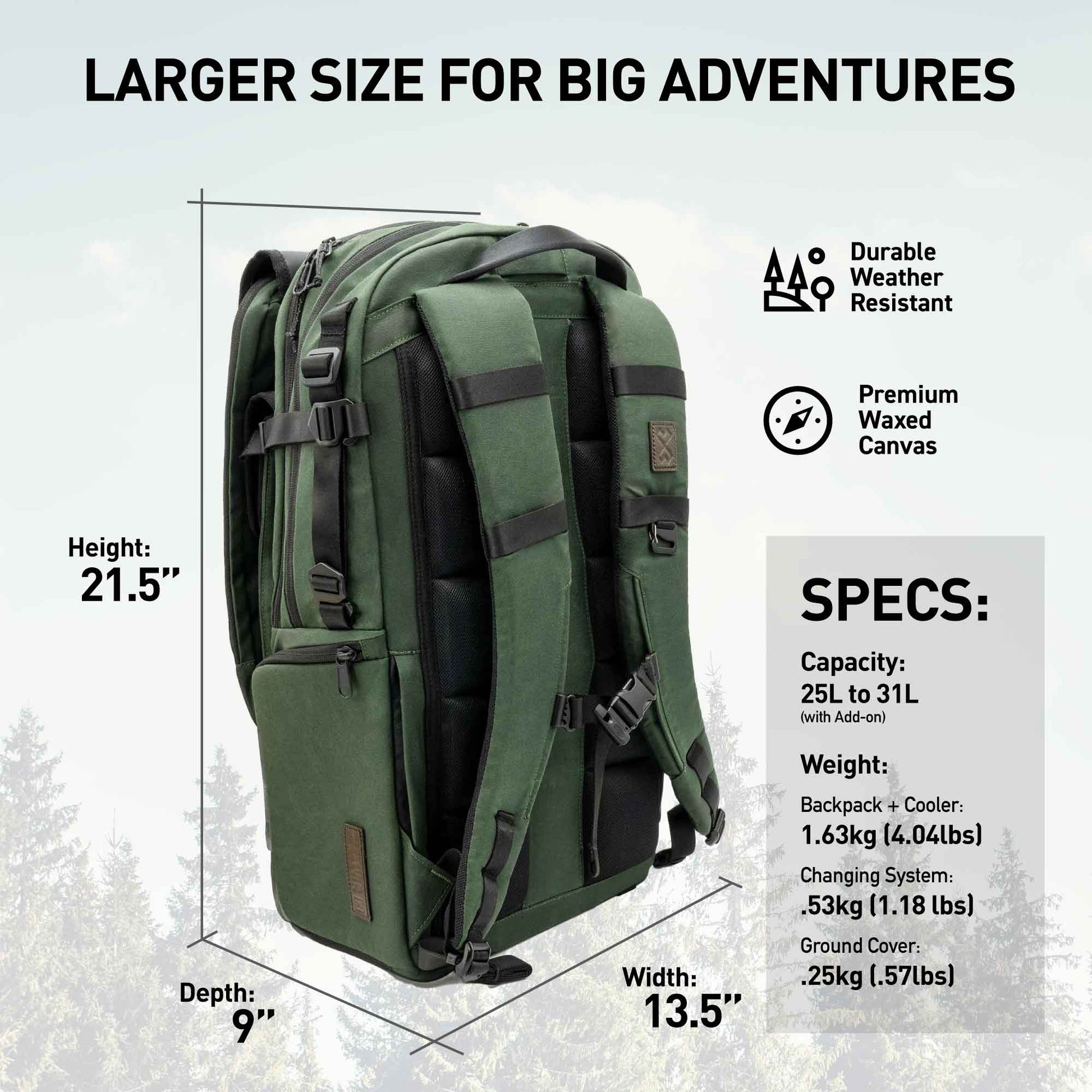 Adventure Proof Diaper Backpack Bundle Diaper Bags Milk x Whiskey 
