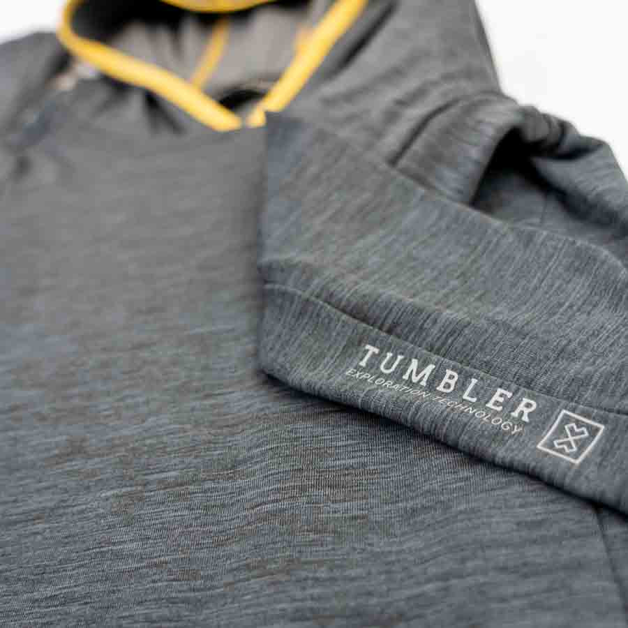 tumbler grid fleece hoodie is build durable for outdoor grid fleece