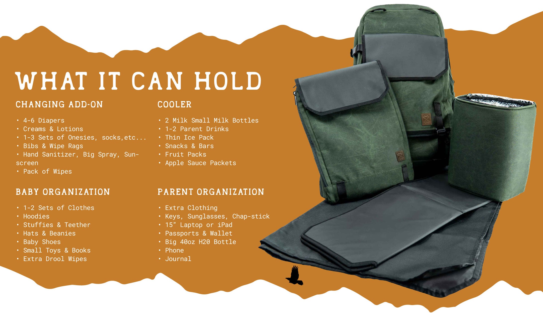 The best diaper bag for dads and moms for the outdoors.