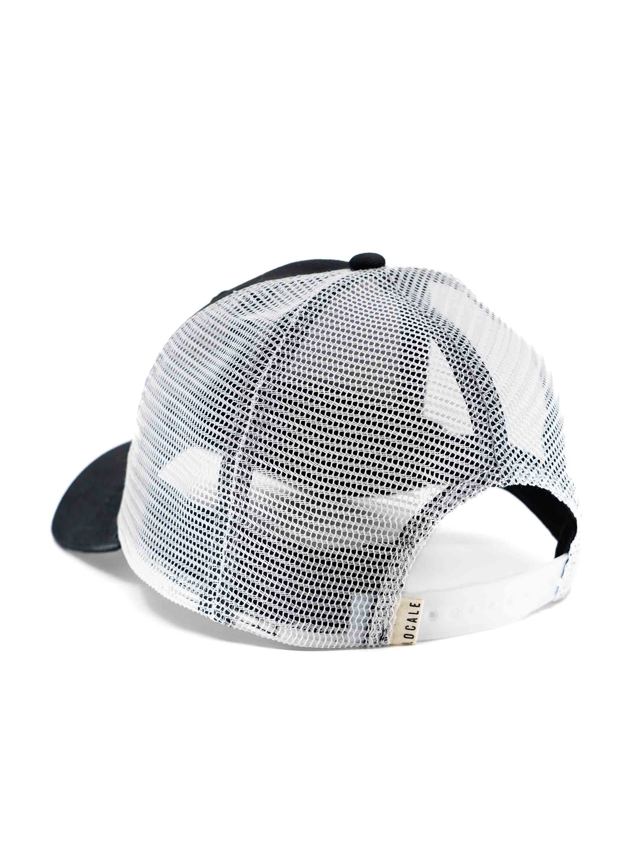 Milk X Whiskey - Guide Low Pro Trucker - Black White Patch Hat