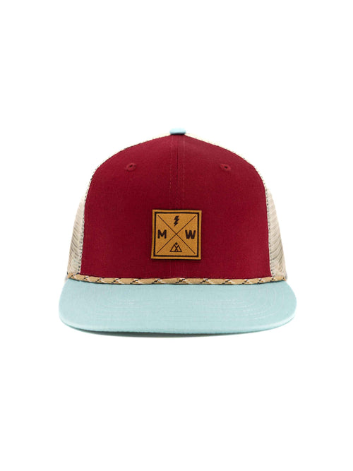Parajumper Flat Brim Trucker - Milk x Whiskey