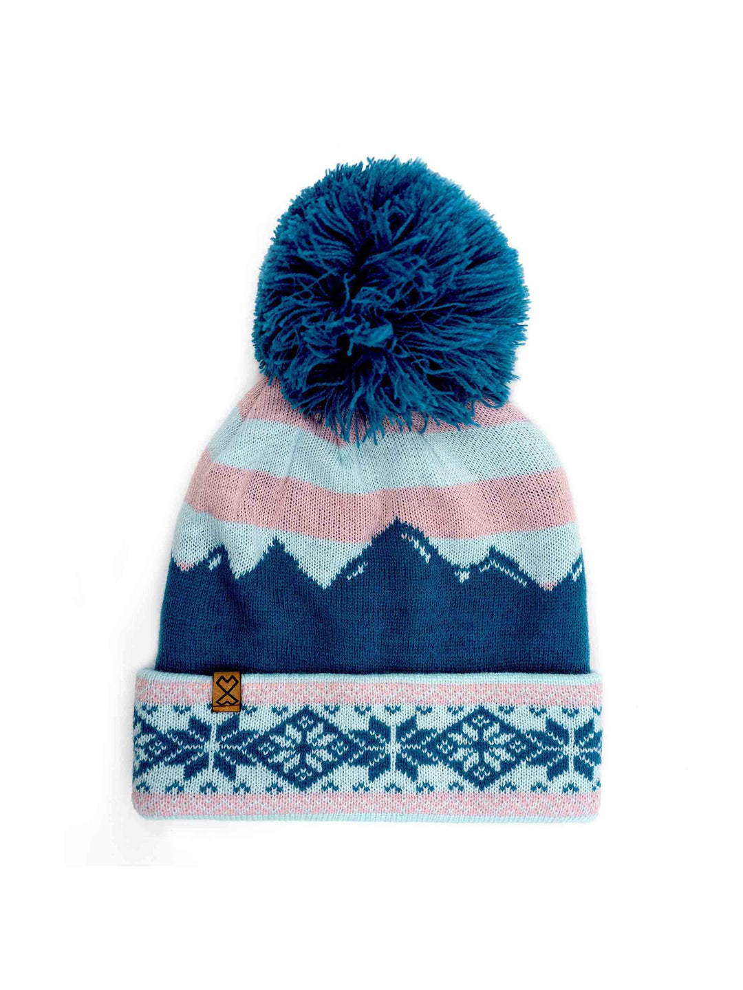 Milk X Whiskey - Youth Ten Mile Beanie -Teal and Pink
