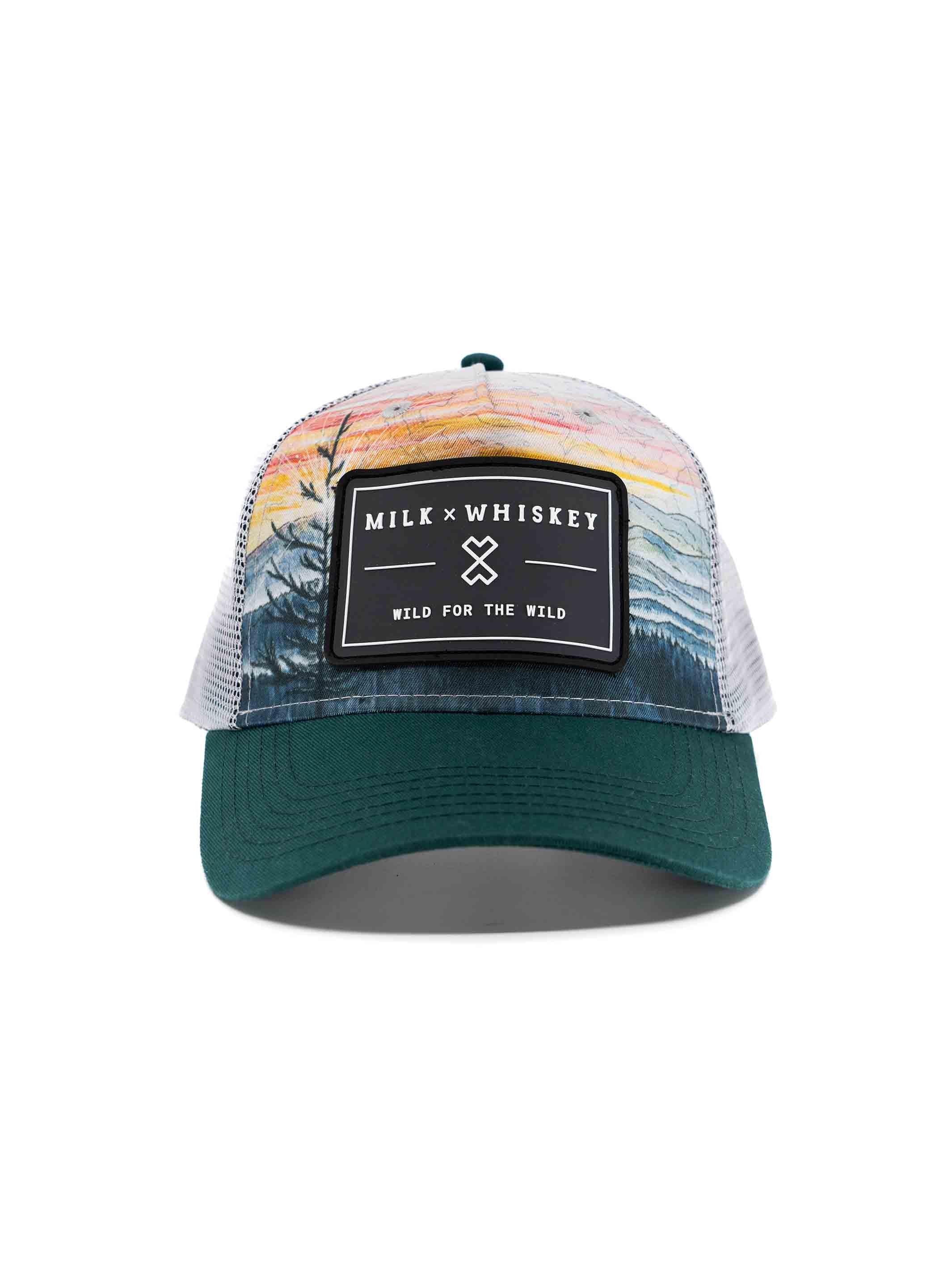 Milk X Whiskey - Wild For The Wild - Low Pro Trucker - Taiga Forest - Unisex