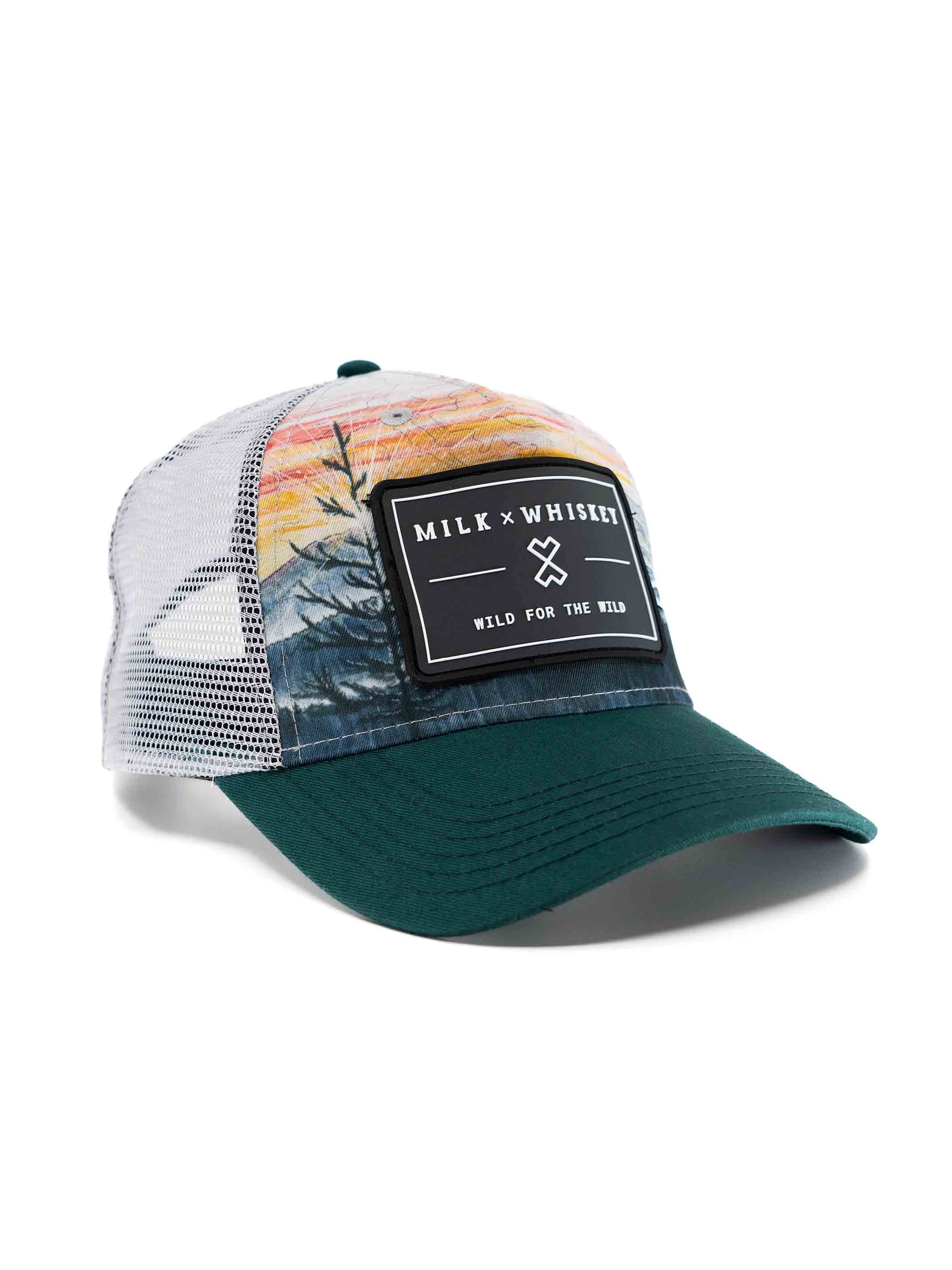 Milk X Whiskey - Wild For The Wild - Low Pro Trucker - Taiga Forest - Unisex