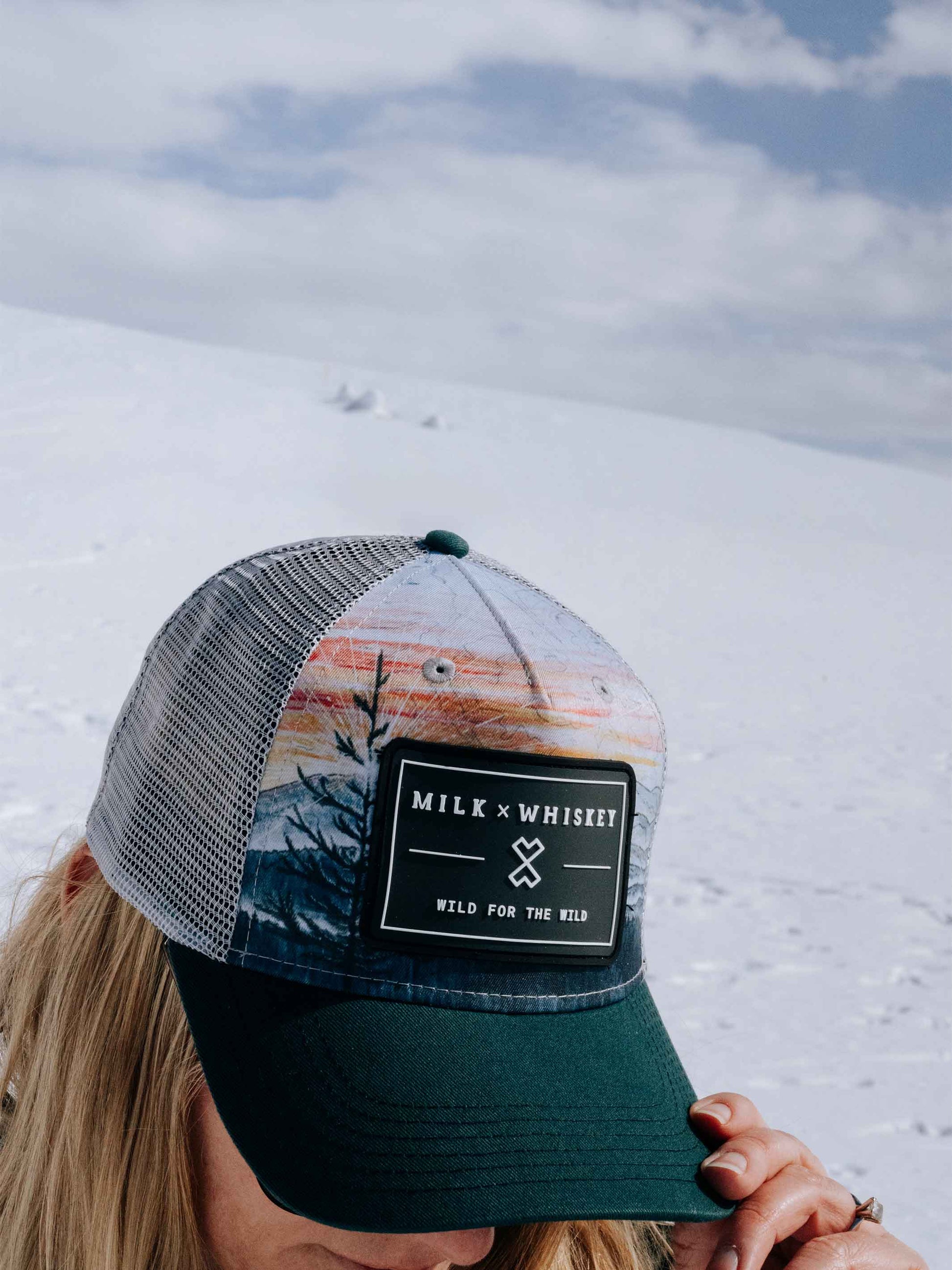 Milk X Whiskey - Wild For The Wild - Low Pro Trucker - Taiga Forest - Unisex