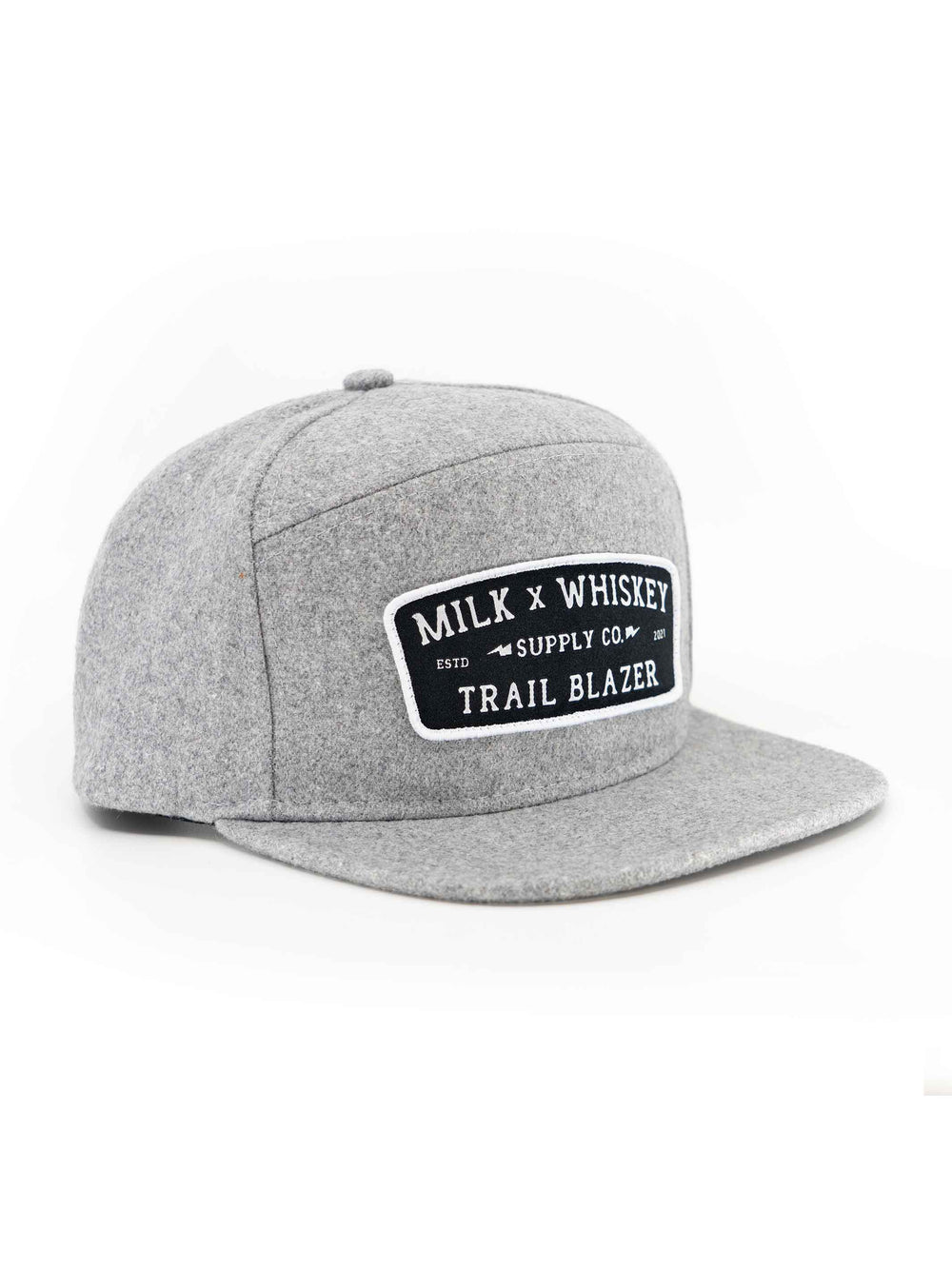 Milk X Whiskey  - Trailblazer Raster Wool Flat Brim Hat