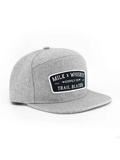 Trailblazer Raster Wool Flat Brim Hat - Milk x Whiskey