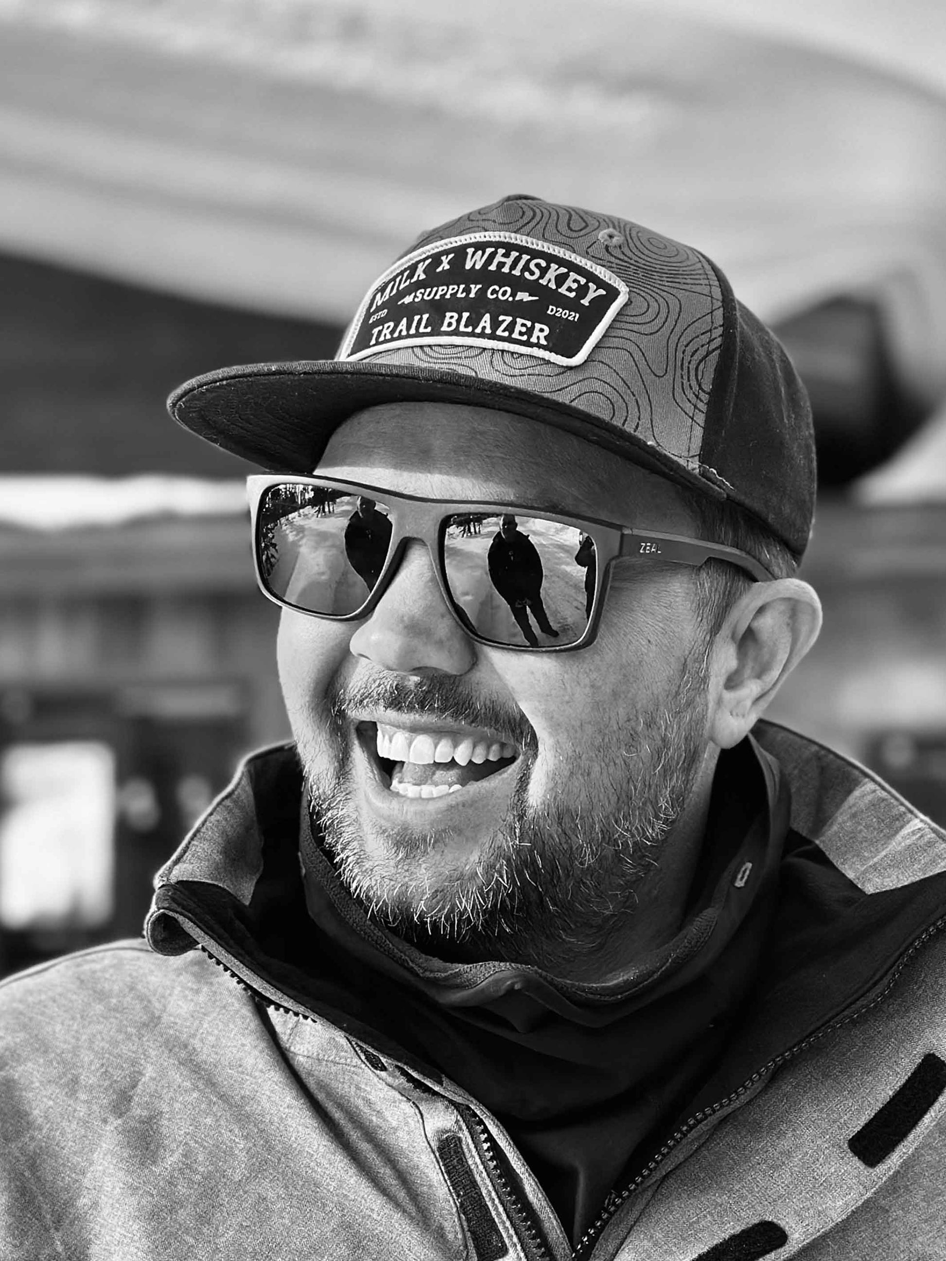 Trailblazer Topo Flat Brim Hat Hat Milk x Whiskey 
