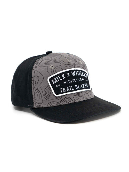 Trailblazer Topo Flat Brim Hat - Milk x Whiskey