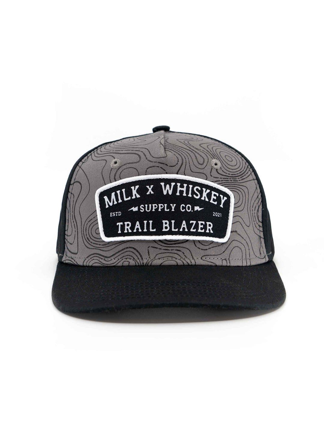 Milk X Whiskey - Trailblazer Topo Flat Brim Hat