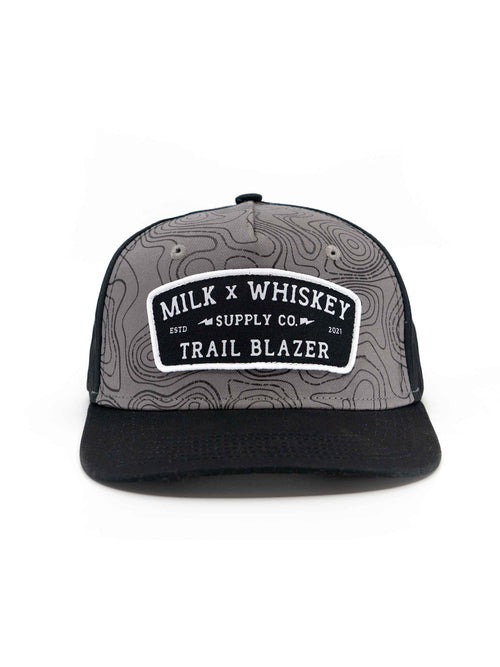 Trailblazer Topo Flat Brim Hat - Milk x Whiskey