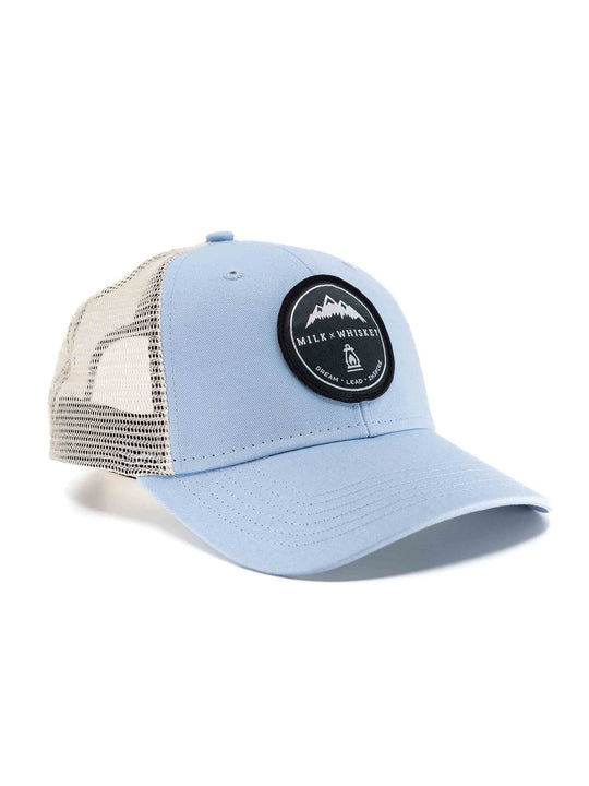 Milk X Whiskey - Guide Low Pro Trucker - Ice Stone Patch Hat