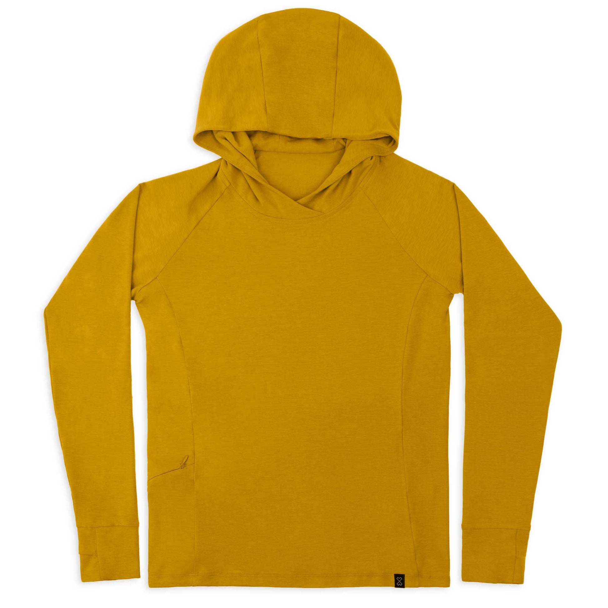 CHASER - Womens UV Hoodie - Mustard