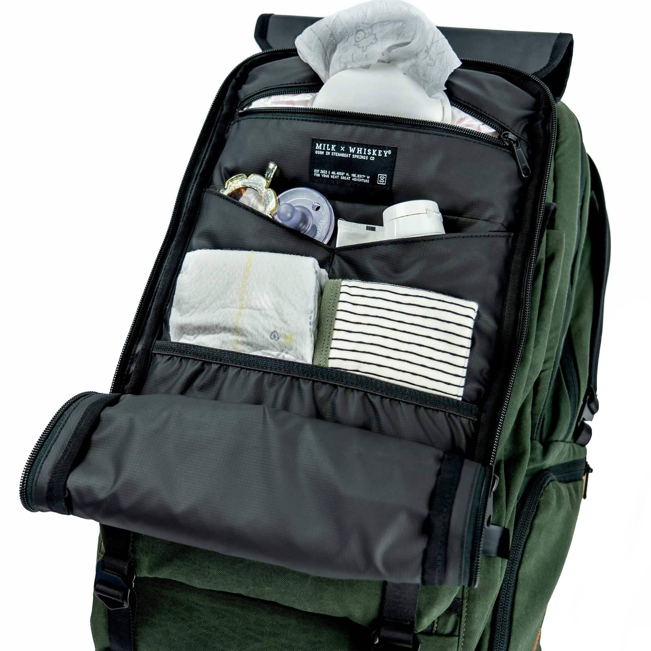 Adventure Proof Diaper Bag Milk x Whiskey 