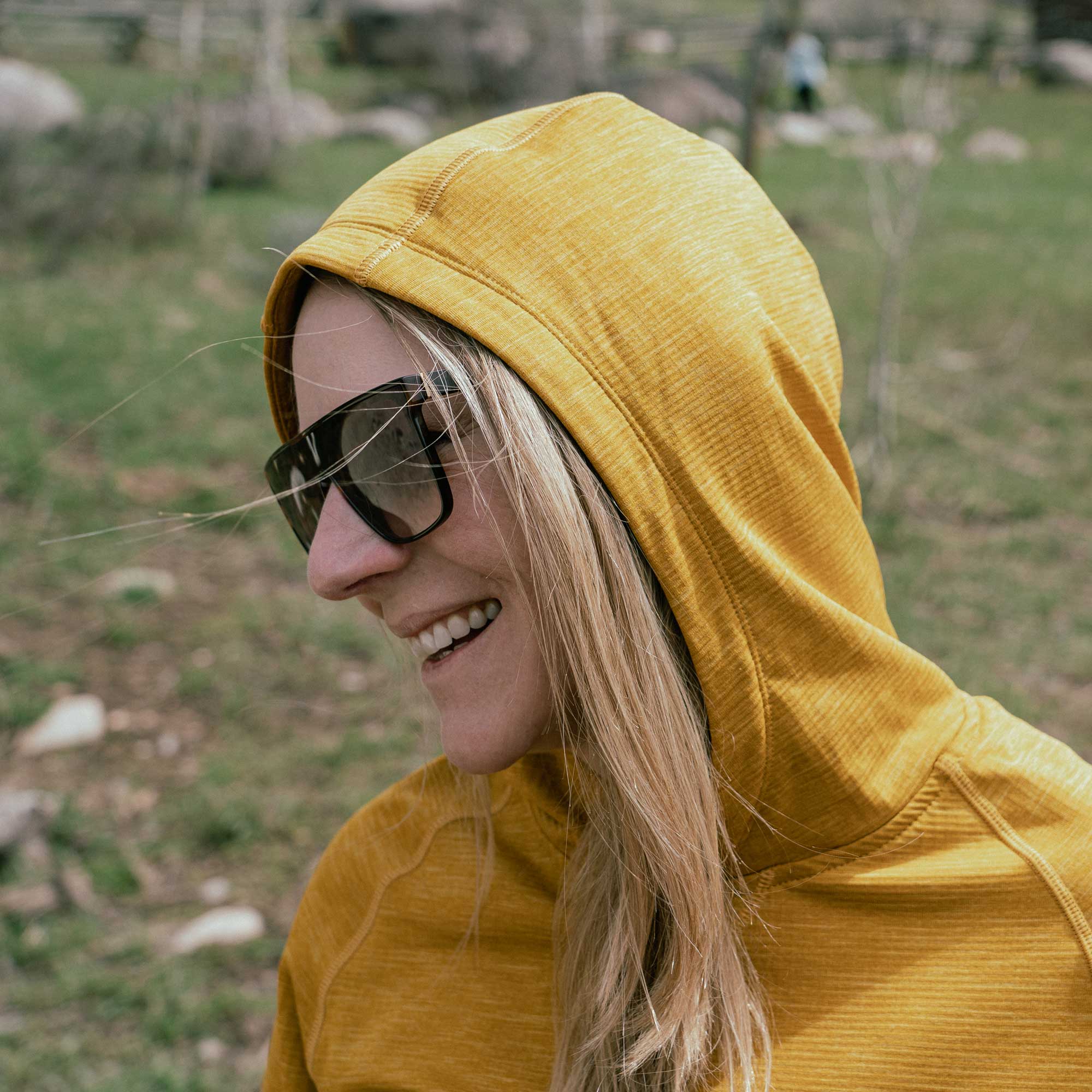 TUMBLER - Adult Grid Fleece Tech Hoodie Milk x Whiskey 