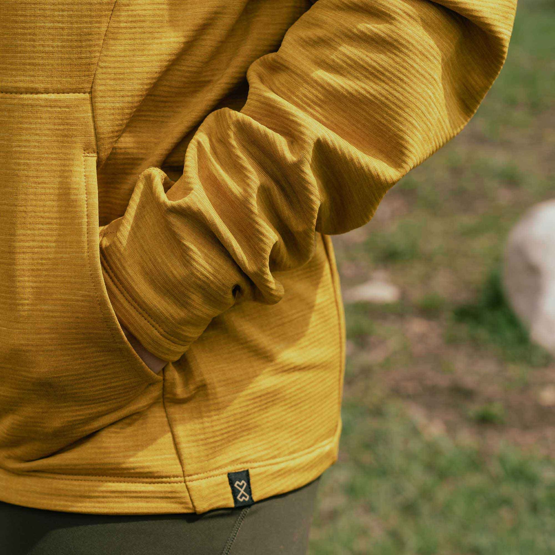 TUMBLER - Adult Grid Fleece Hoodie Milk x Whiskey 