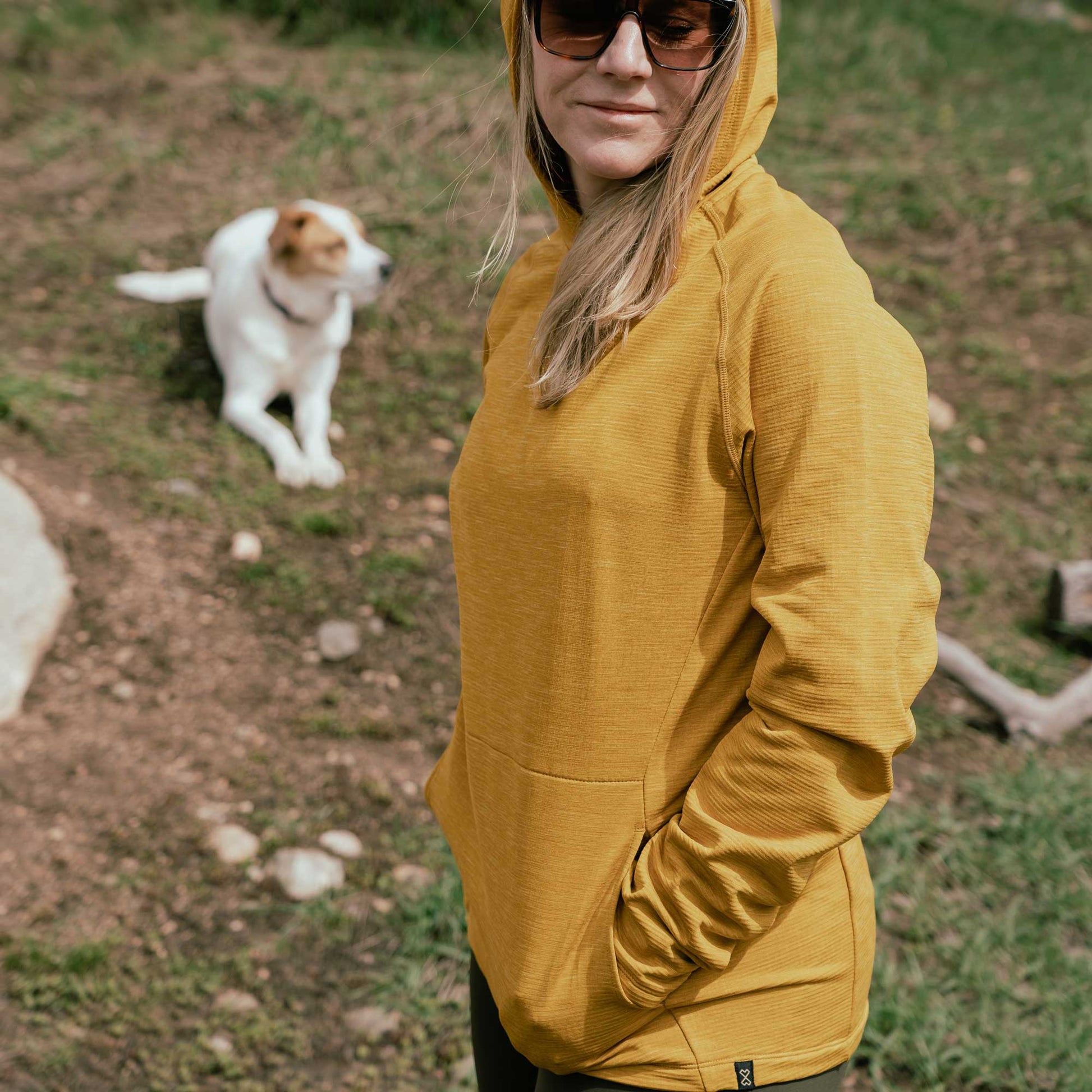 TUMBLER - Adult Grid Fleece Hoodie Milk x Whiskey 