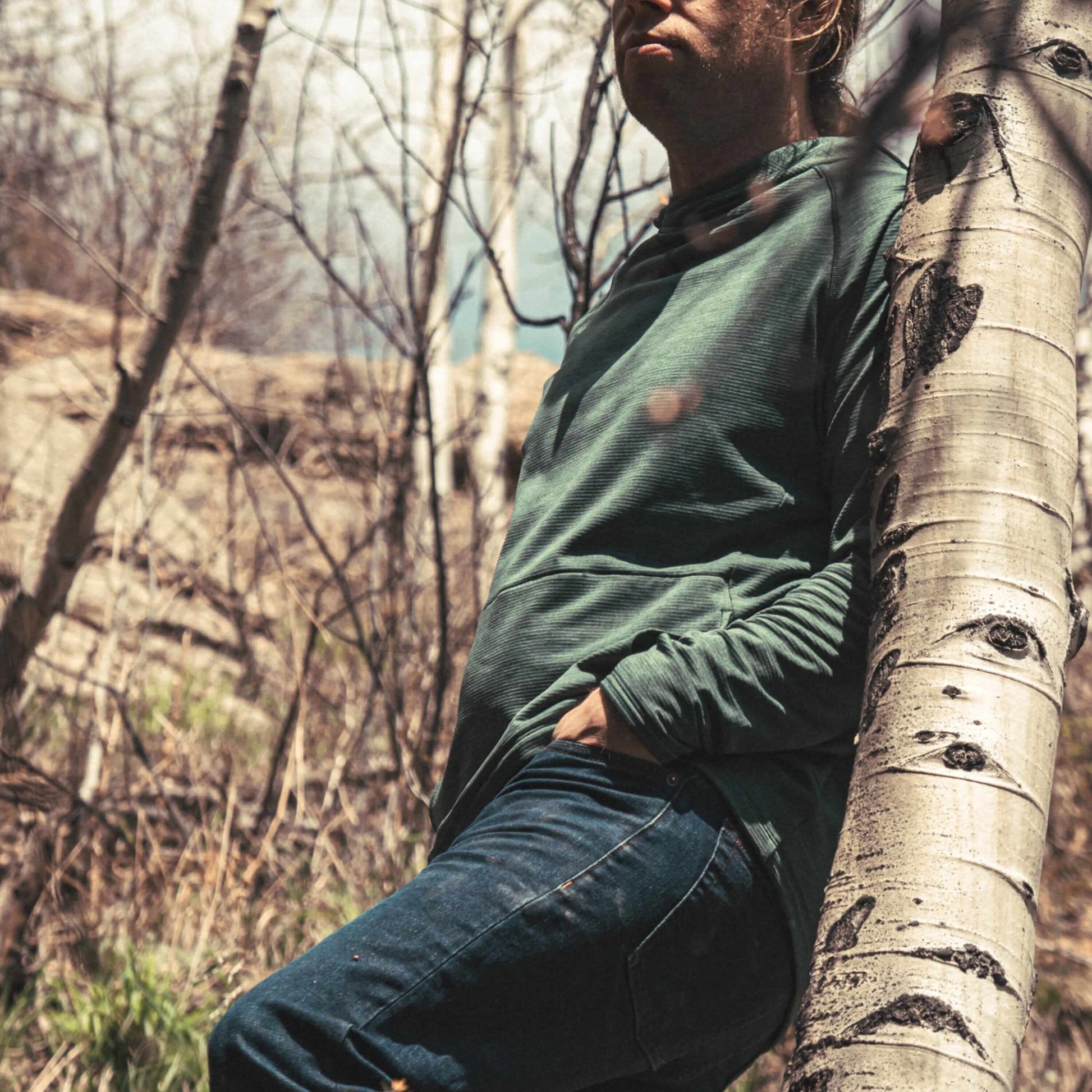 TUMBLER - Adult Grid Fleece Hoodie Milk x Whiskey 