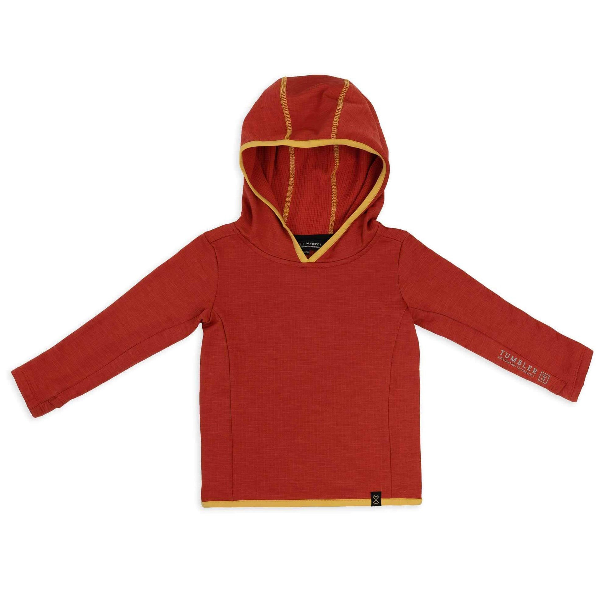 TUMBLER - Toddler Mid Weight Grid Fleece Hoodie - EMBER