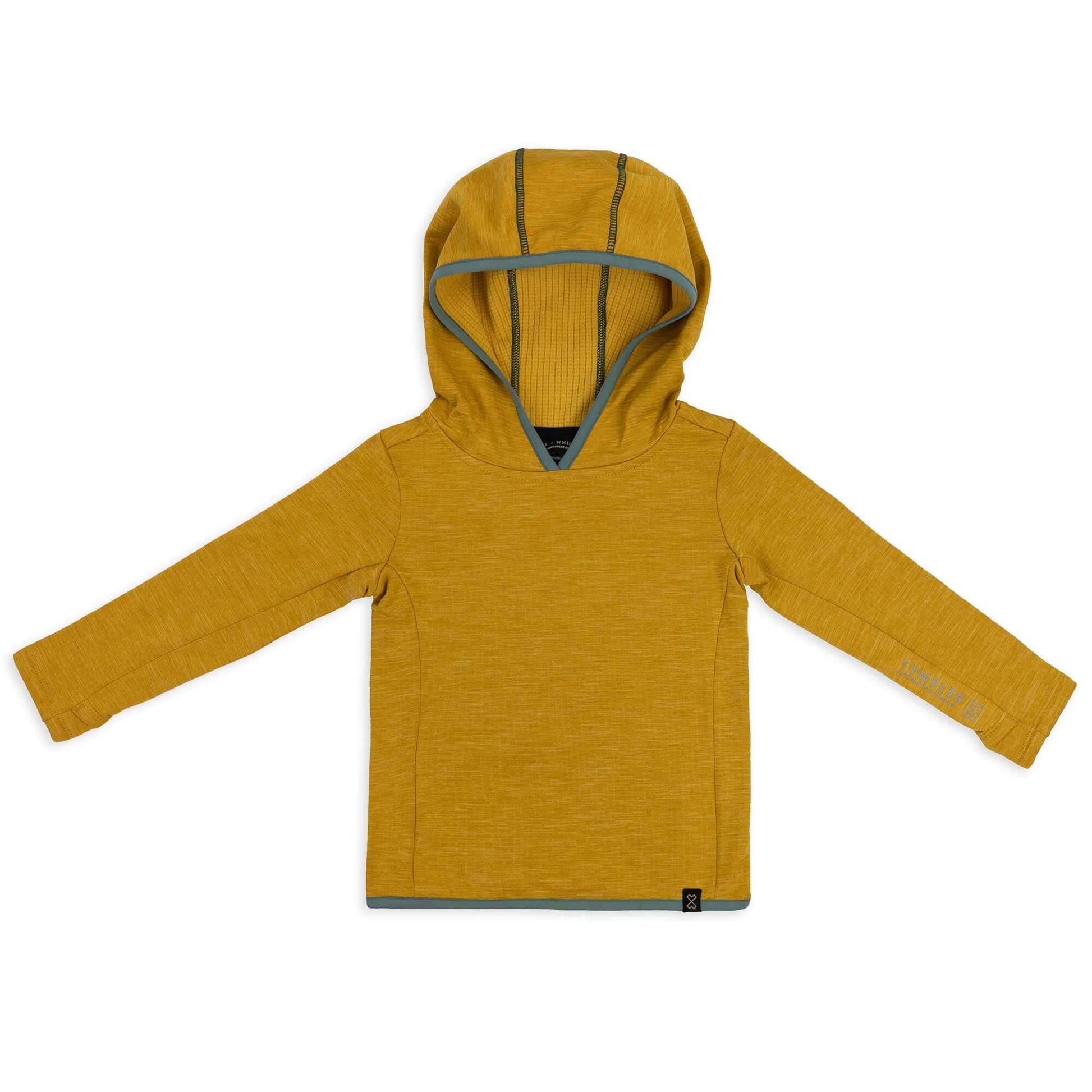 TUMBLER - Toddler Mid Weight Grid Fleece Hoodie - MUSTARD