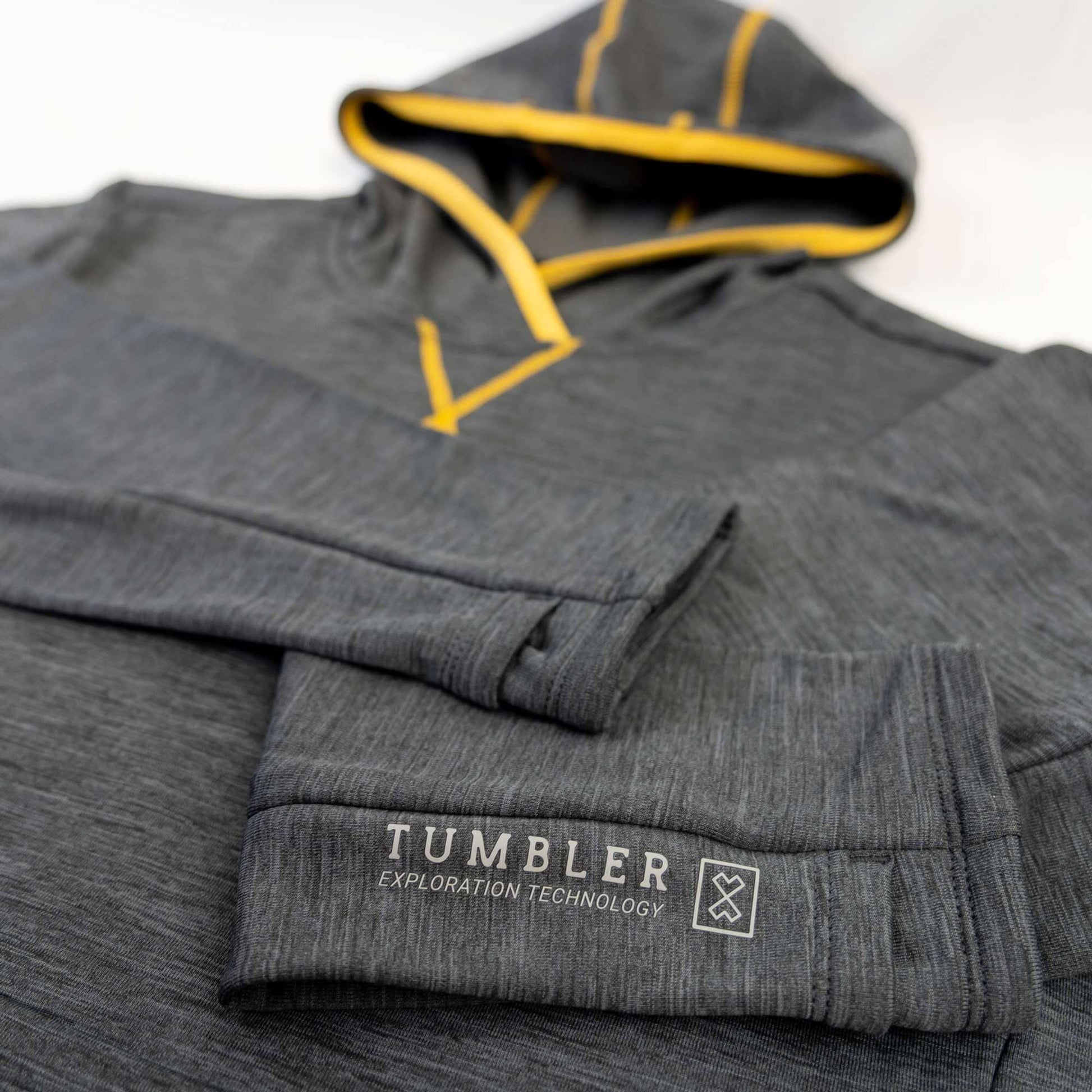TUMBLER - Youth Mid Weight Grid Fleece Hoodie - CHARCOAL