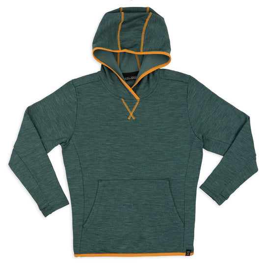 TUMBLER - Youth Mid Weight Grid Fleece Hoodie - SILVER PINE
