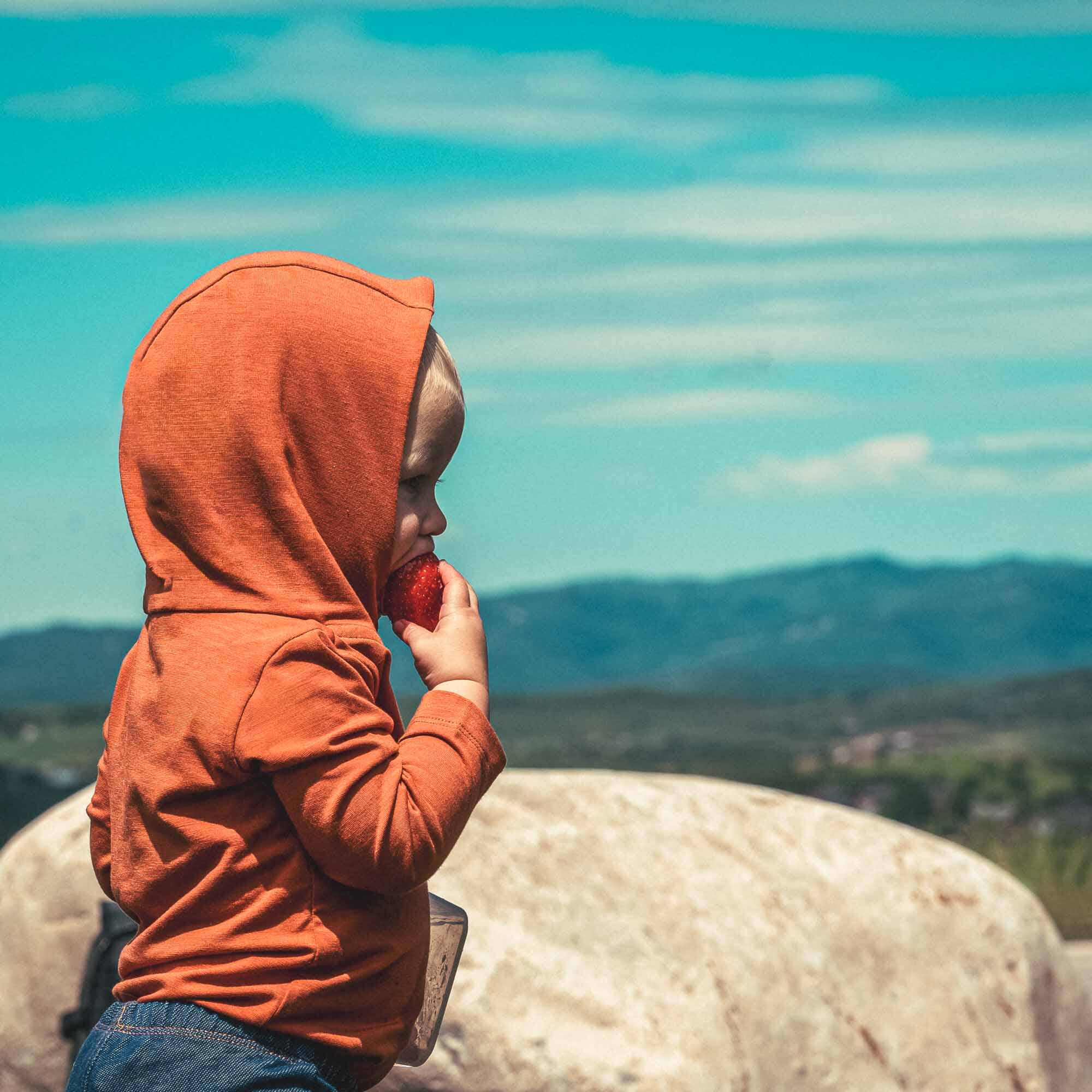 CHASER - Baby UV Hoodie - Astro Dust The CHaser sun protection for outdoor kids. UPF 50+ for babies, toddlers and adults